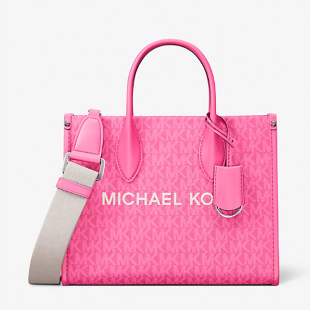 Michael Kors Mirella Small Signature Logo Crossbody Bag
Dragonfruit 
NWT - Picture 6 of 16